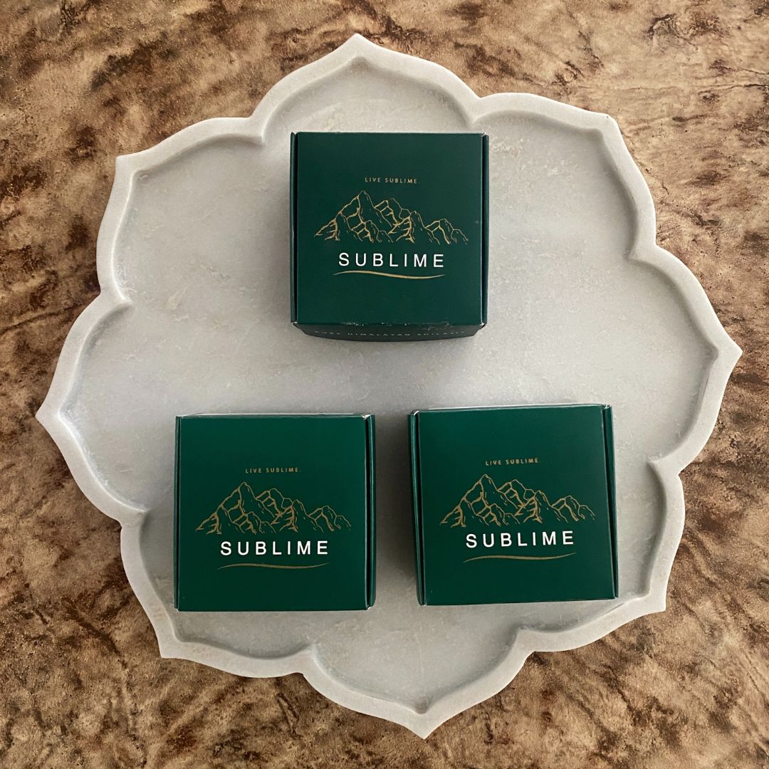 Sublime 100% Pure Himalayan Shilajit Resin - 45 g Three-pack