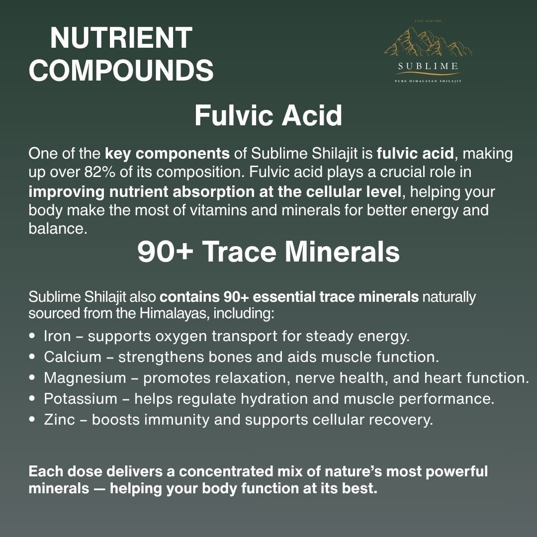 Sublime Pure Himalayan Shilajit Resin - 15g