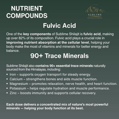 Sublime Pure Himalayan Shilajit Resin - 15g