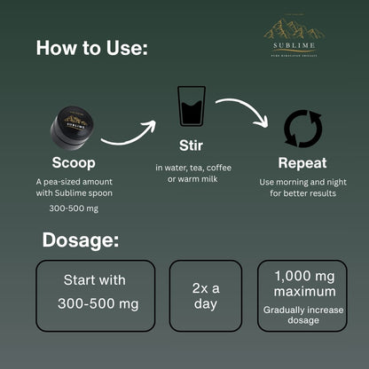 Sublime Pure Himalayan Shilajit Resin - 15g