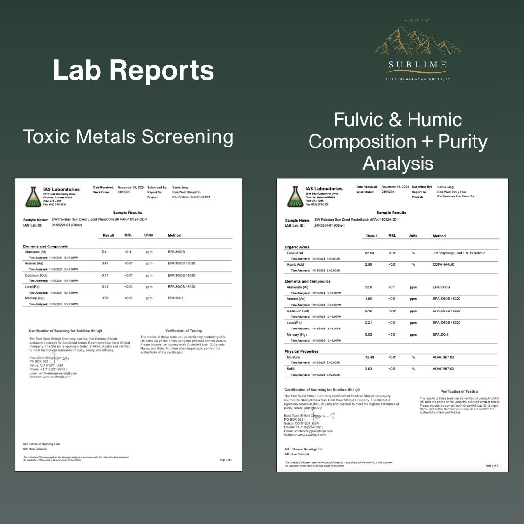 Sublime Pure Himalayan Shilajit Resin - 15g